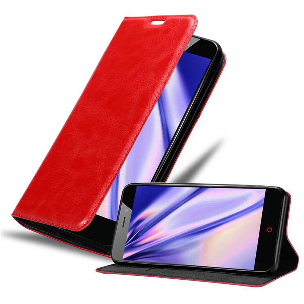 Handyhülle Für Nubia Focus Pro 5G - Leder Flip Case Mit Magneten, Kartenfach & Ständerfunktion