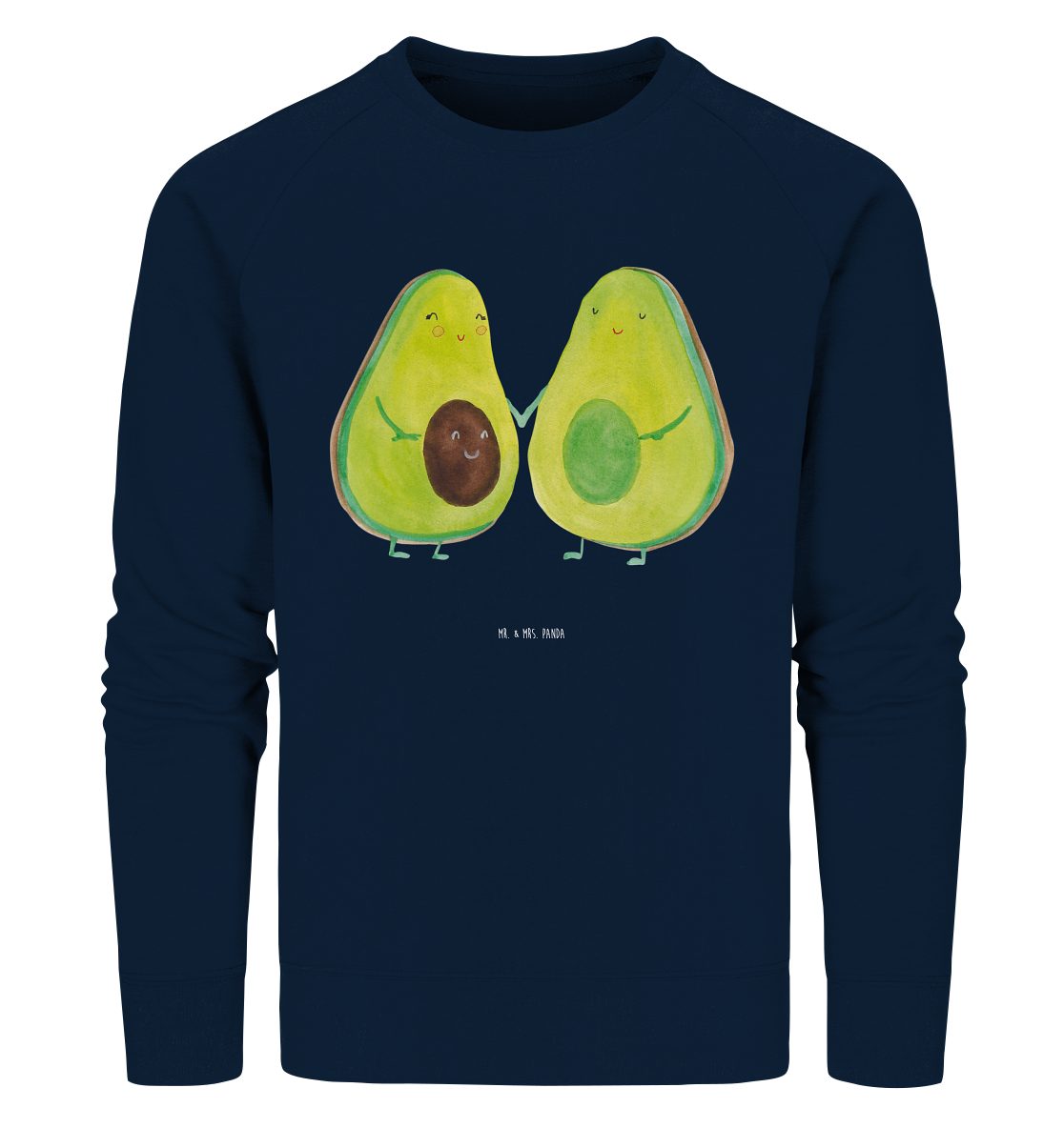 Longpullover Avocado Pärchen Größe XL - French Navy - Geschenk, Avocuddle, Sweatsh