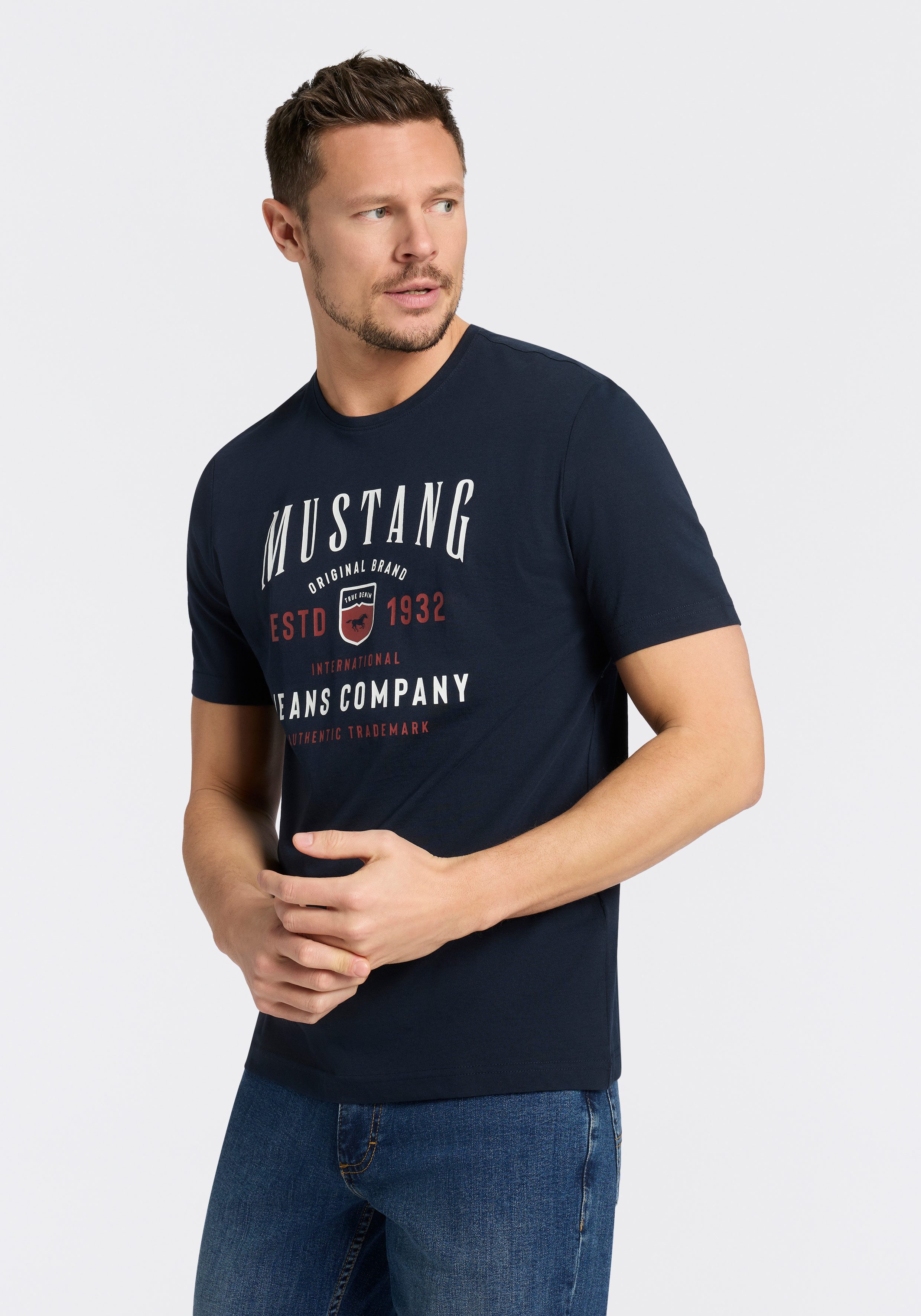Kurzarmshirt Alex Logoprint