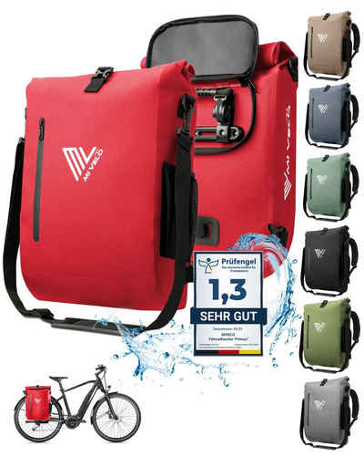 MIVELO Fahrradtasche 3in1 Gepäckträgertasche, Rucksack für Fahrrad Gepäckträger wasserdicht