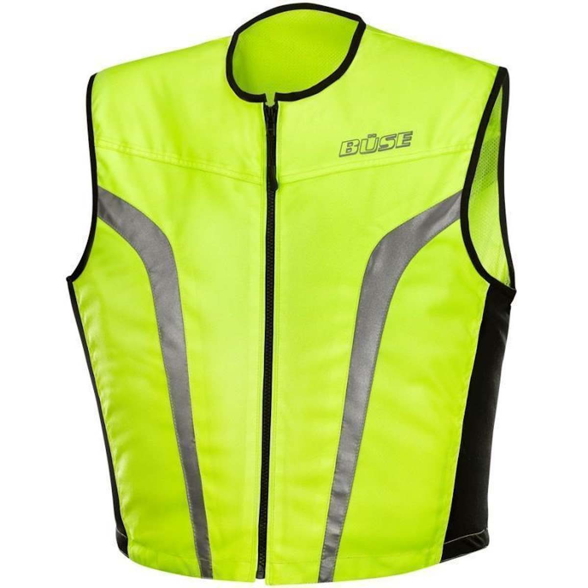 Büse Motorradjacke Büse Warnweste schwarz / neon gelb 6XL atmungsaktiv günstig online kaufen