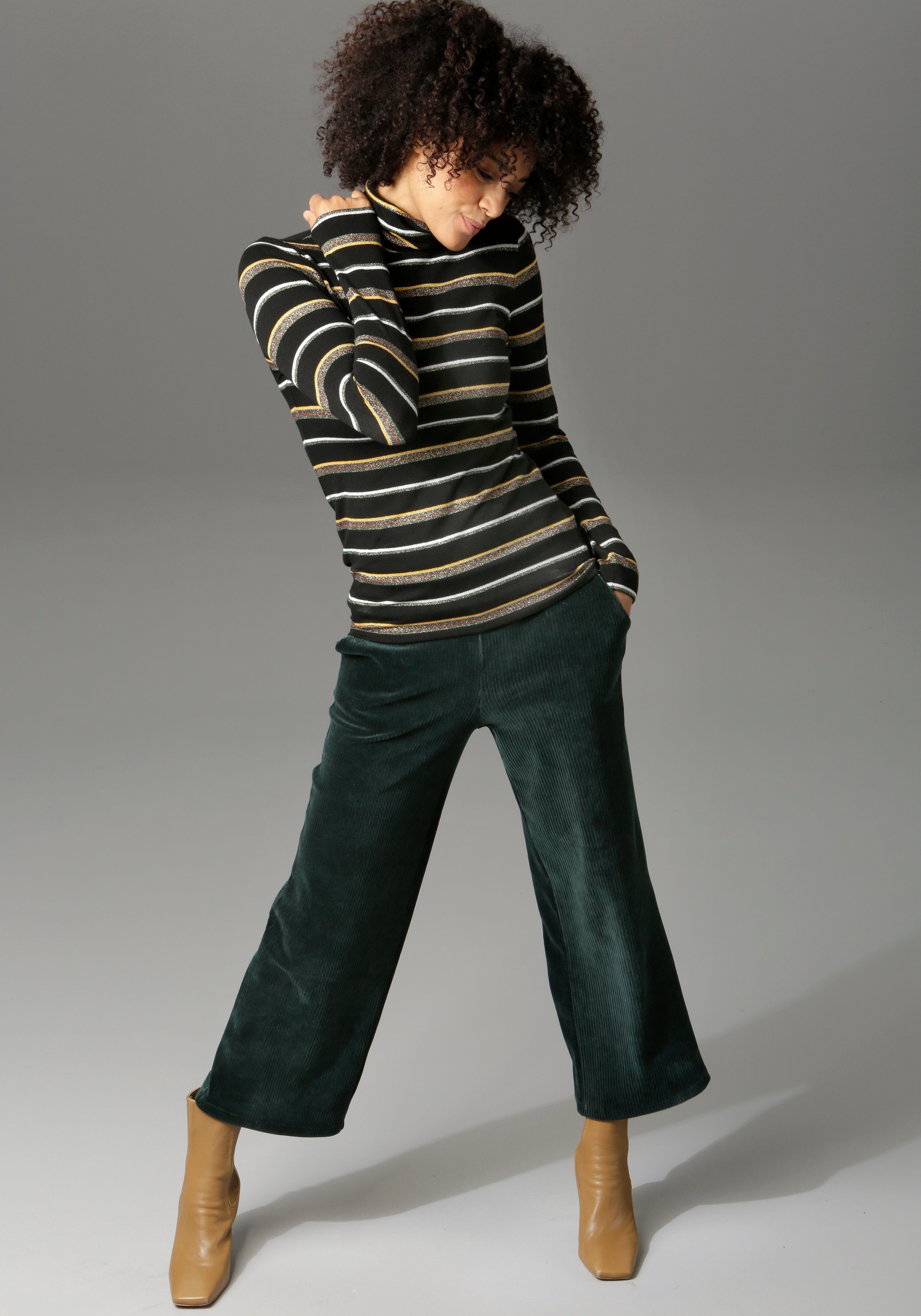 Aniston CASUAL Cordhose in trendiger Culotte-Form – Bild 3 von 5