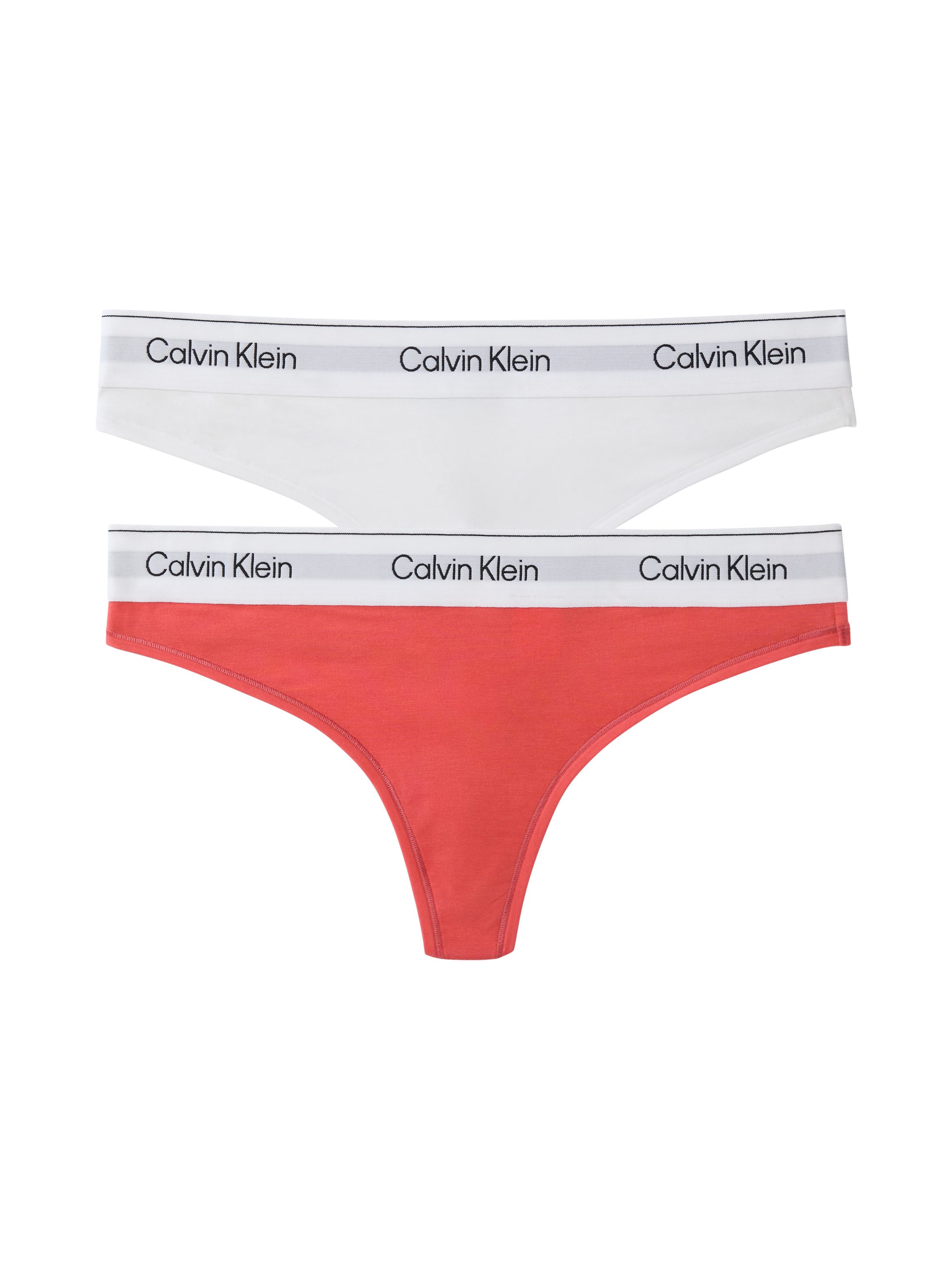 Calvin Klein Underwear Tanga THONG 2PK (Packung, 2er-Pack) Körpernahe Passform mit elastischem Bund
