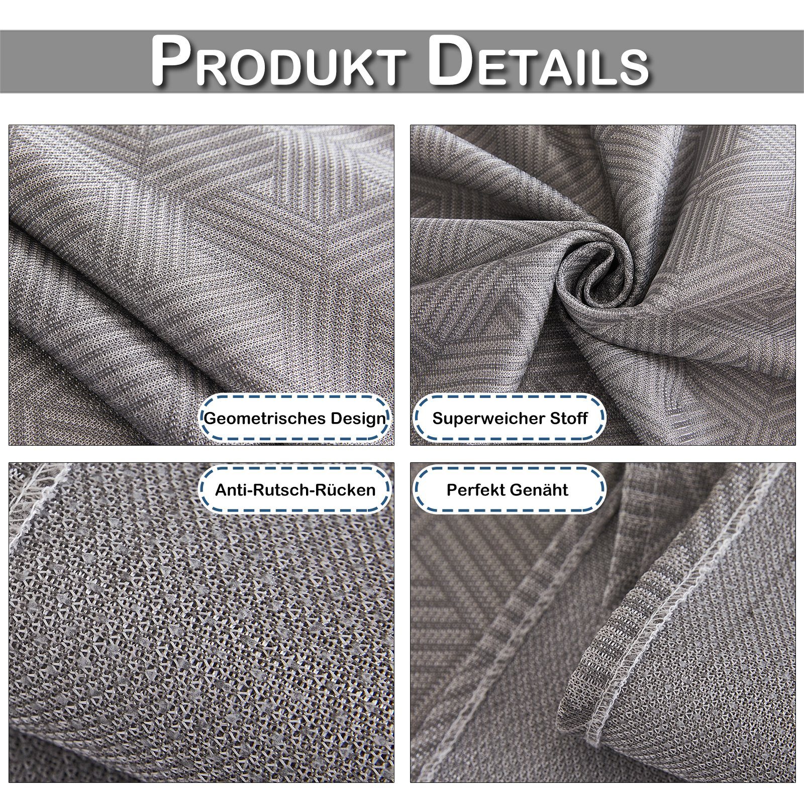 Muster, Geometrisches Bettlaken, für Sofa Seide, Rosnek Sofahusse Eis Anti-Rutsch,