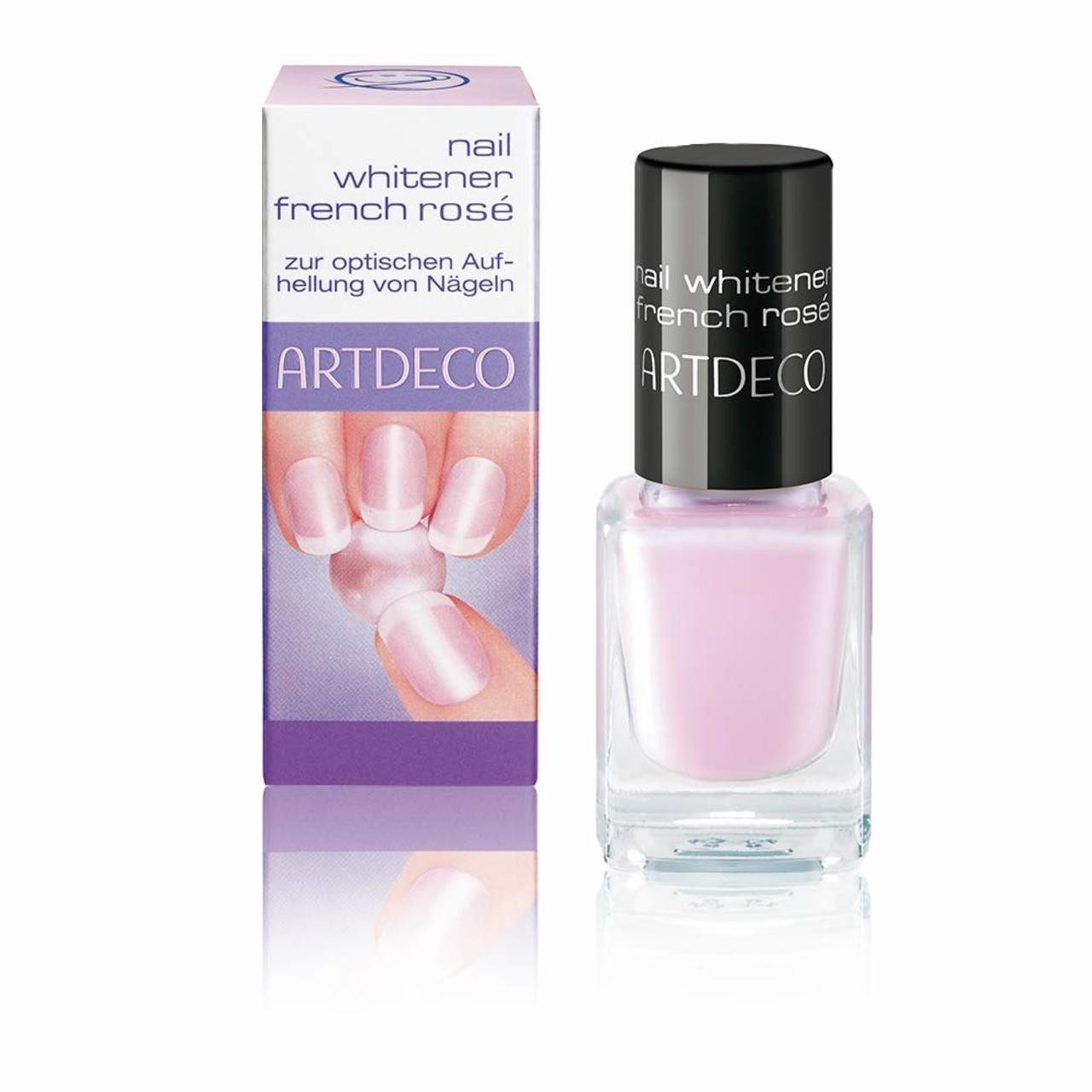 ARTDECO Nagellack Nail Whitener French Rosé, Verleiht einen zarten, pudrigen Rosé-Schimmer
