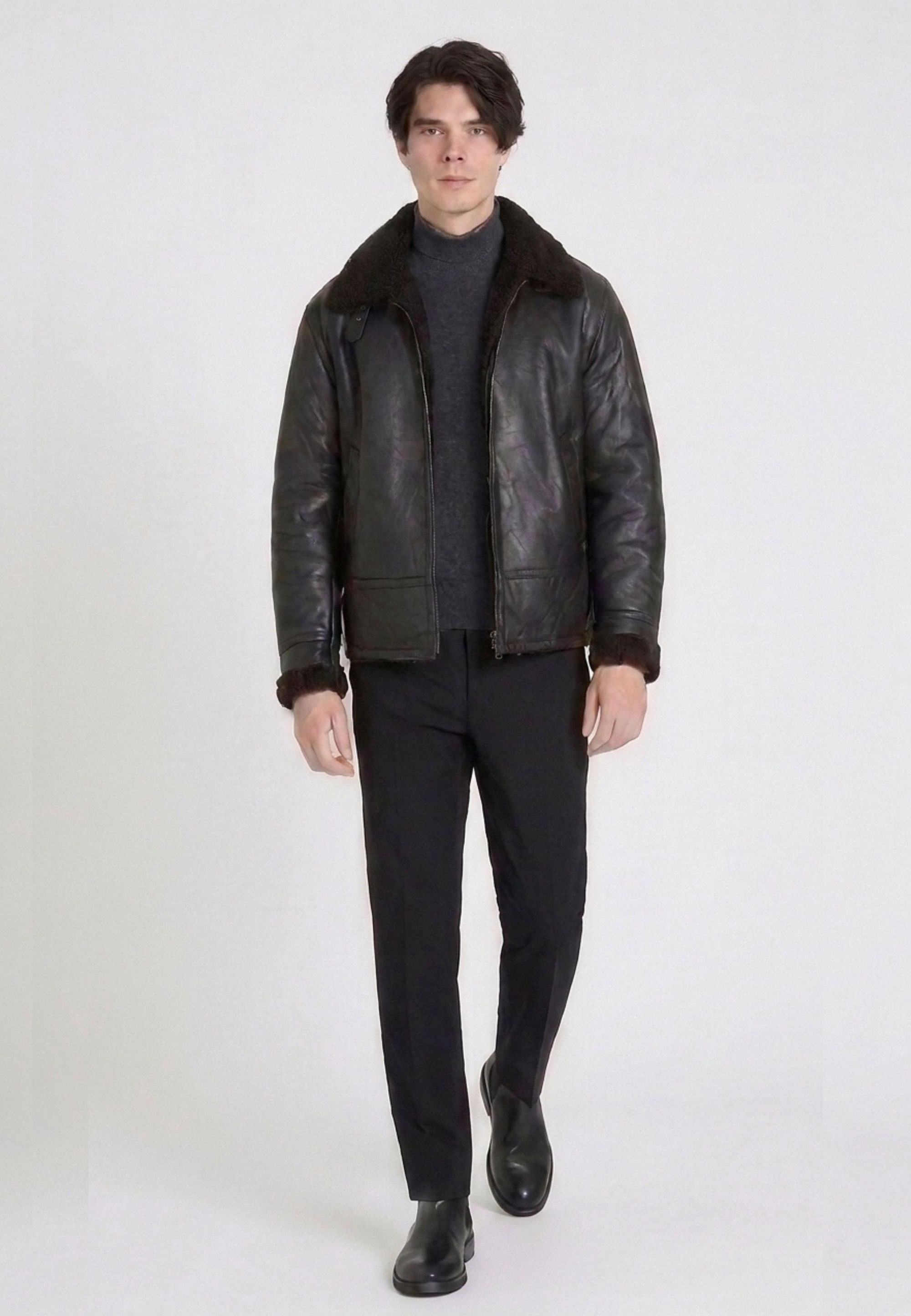 Valcuer 1887 Lederjacke Milan VC aus echtem Lammfell – Bild 2 von 5
