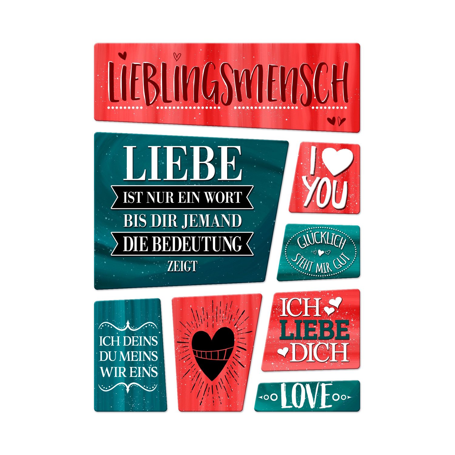 speecheese Liebes 8er Set zum Thema Liebe