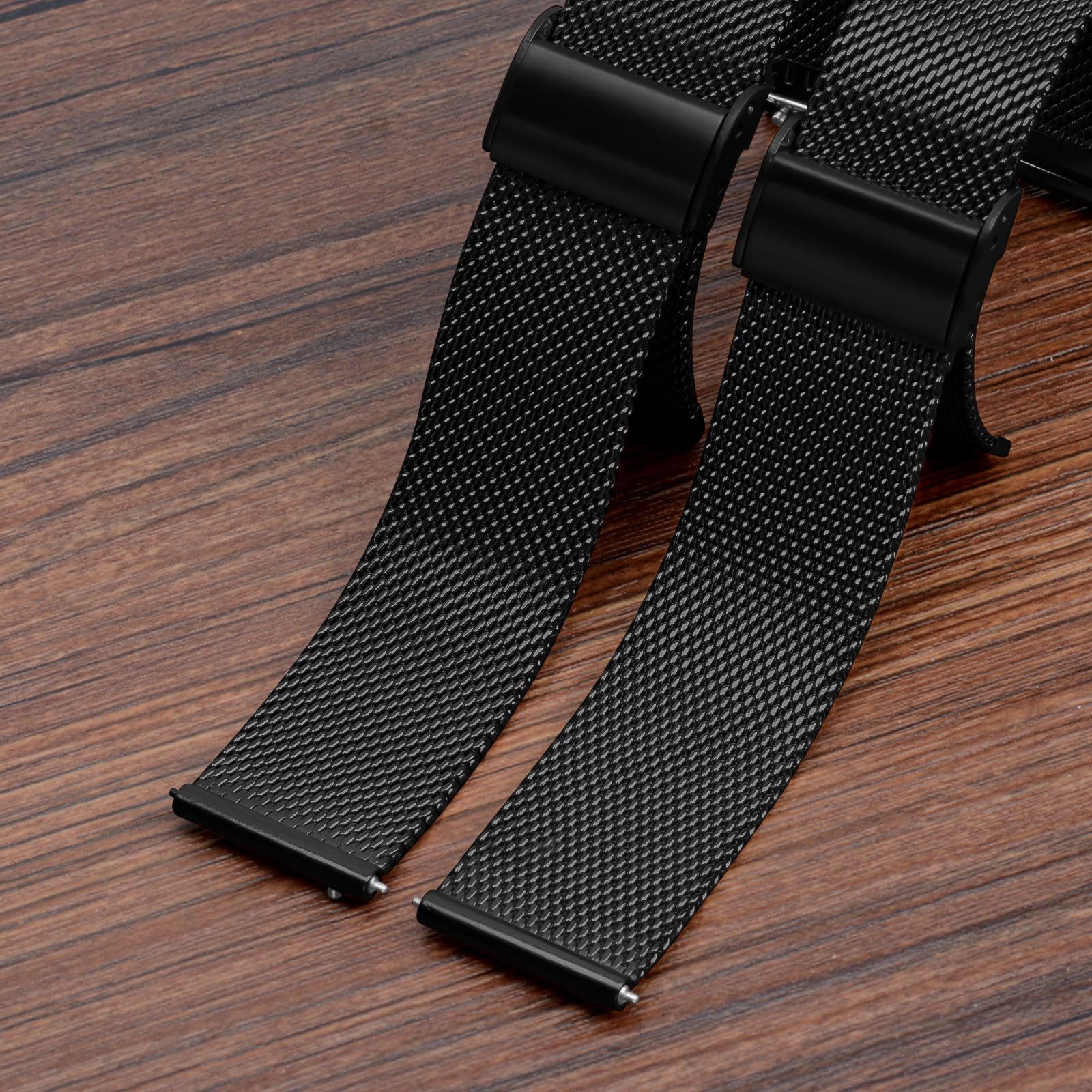 ibettertec Uhrenarmband Uhrenarmband, Ersatz Edelstahl Metallgitterband, Watch Uhren Ersatzband Für Damen Herren 22 mm