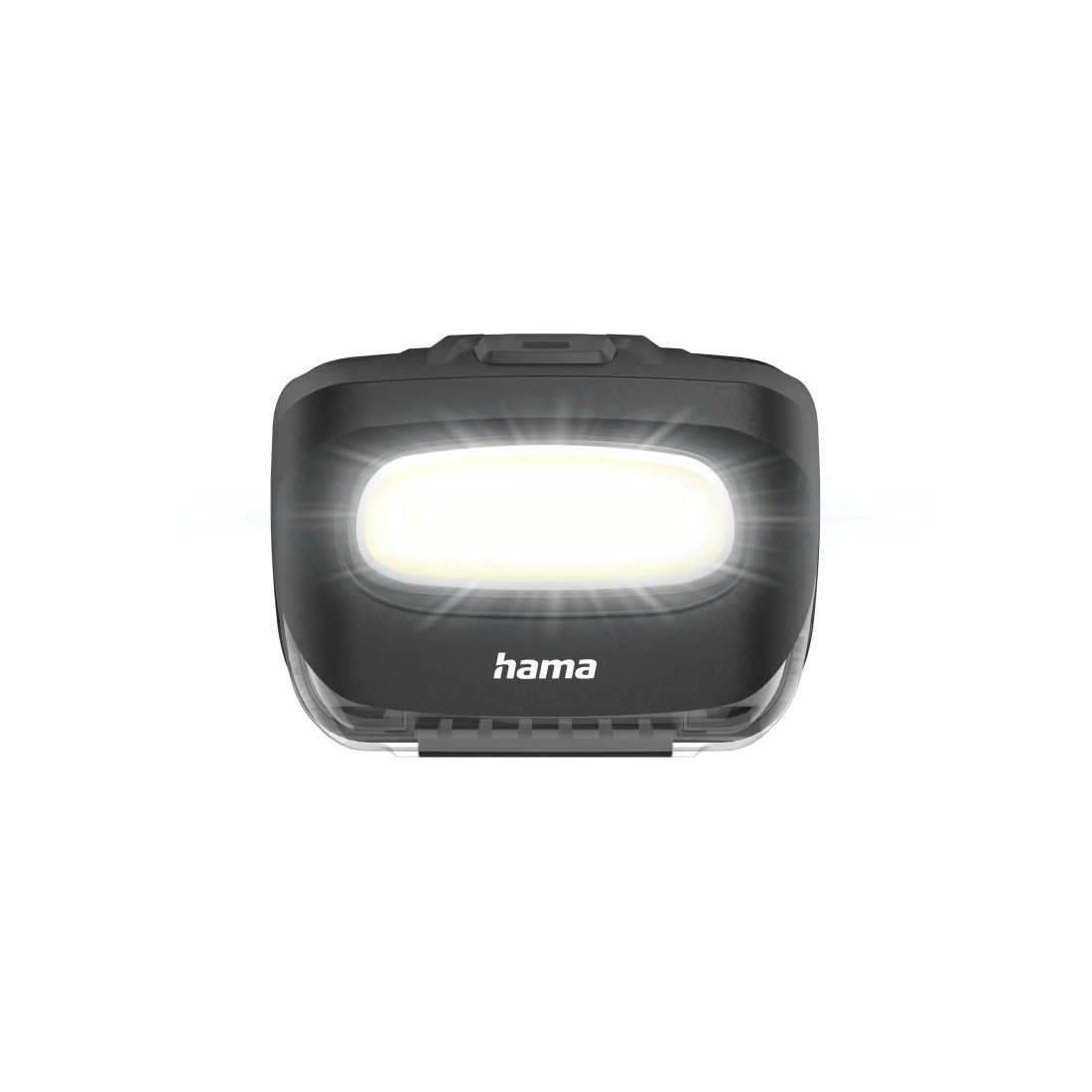 Hama LED Stirnlampe LED Stirnlampe mit verstellbarem Kopfband, wiederaufladbar, 2 Lichtmodi, verstellbare Leuchtrichtung