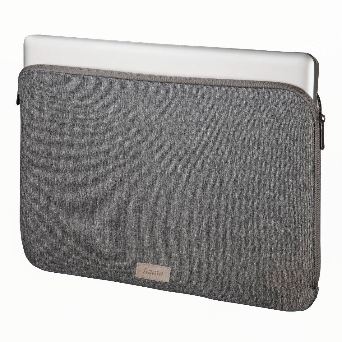 Hama Laptoptasche (14,1), dunkelgrau "Jersey", Sleeve 36 bis Laptop-Sleeve Notebook cm