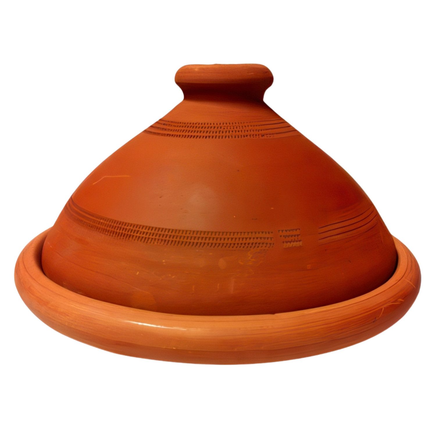 Marrakesch Orient & Mediterran Interior Dampfgartopf Marokkanische Tajine Tuareg - 30cm, Lehm (1-tlg), Handarbeit