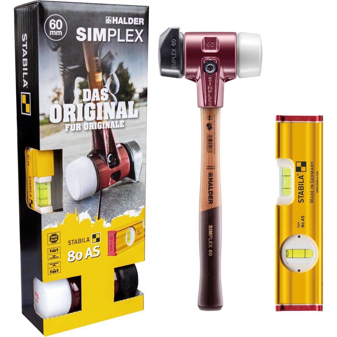 Gummihammer HALDER Aktionsbox für Pflasterarbeiten SIMPLEX Schonhammer Ø 60 günstig online kaufen