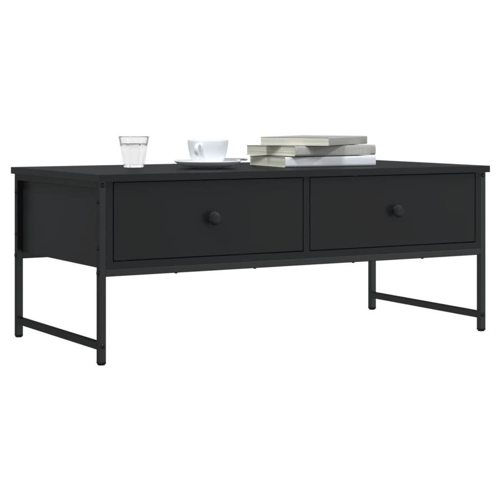 vidaXL Couchtisch Couchtisch Schwarz 101x49x39,5 cm Holzwerkstoff (1-St)