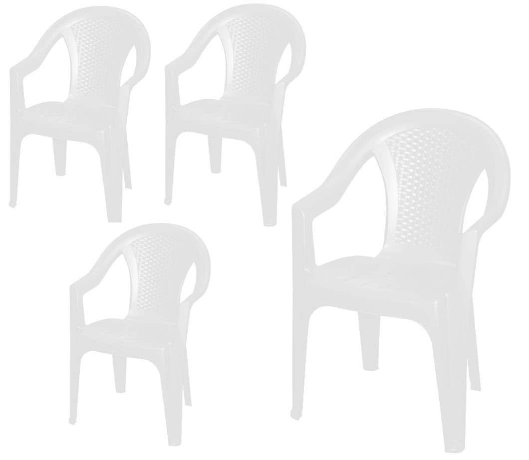 Spetebo Gartenstuhl Kunststoff Gartenstuhl anthrazit - günstig online kaufen