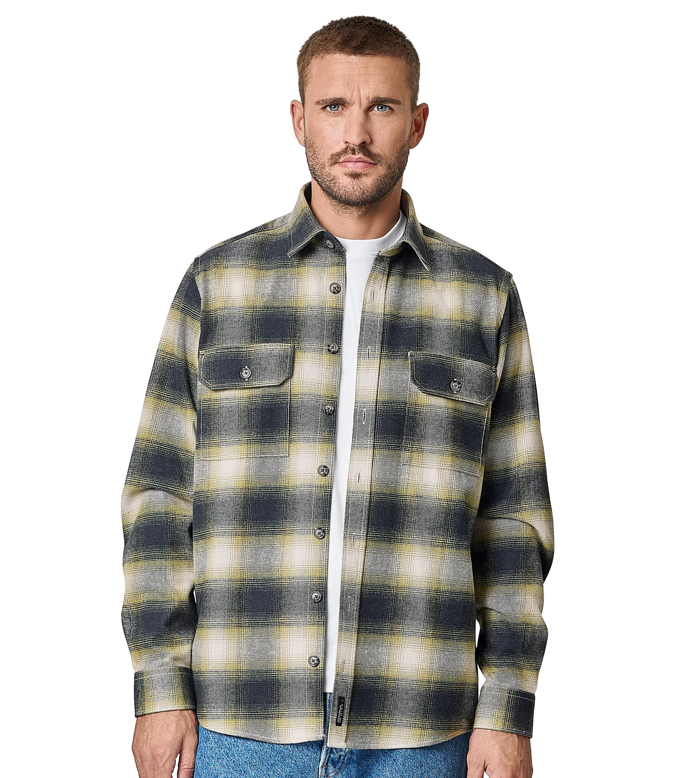 CASAMODA Langarmhemd CASAMODA Hemdjacke kariert günstig online kaufen