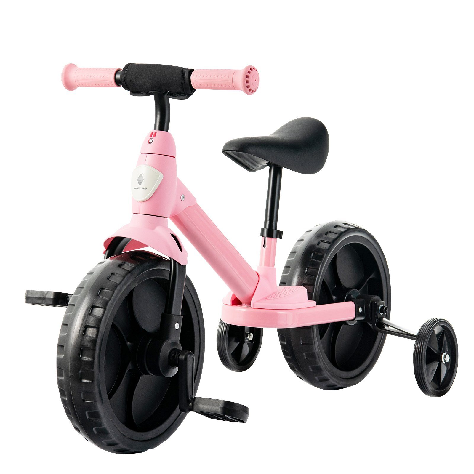 COSTWAY Laufrad »4 in 1 Balance Bike, Dreirad«, mit Pedal, verstellbarem  Lenker und Stützrädern, für 2-6 Jahre alt