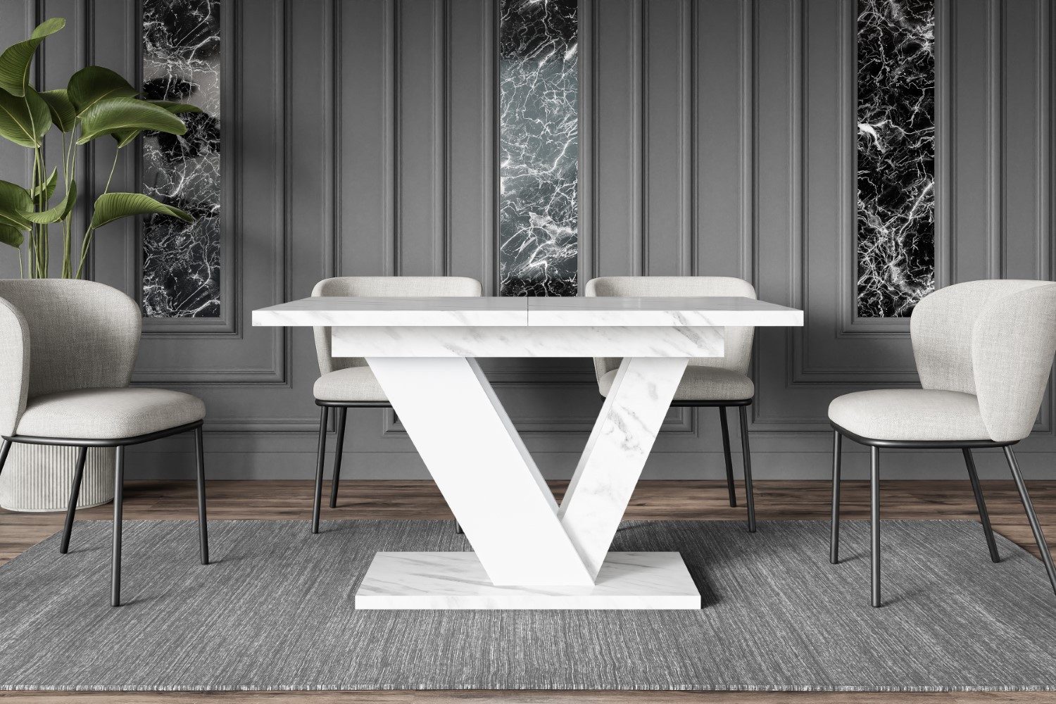 ALTDECOR Esstisch CLASI, Esszimmertisch ausziehbar 120 - 160 x 80 x 75 cm günstig online kaufen