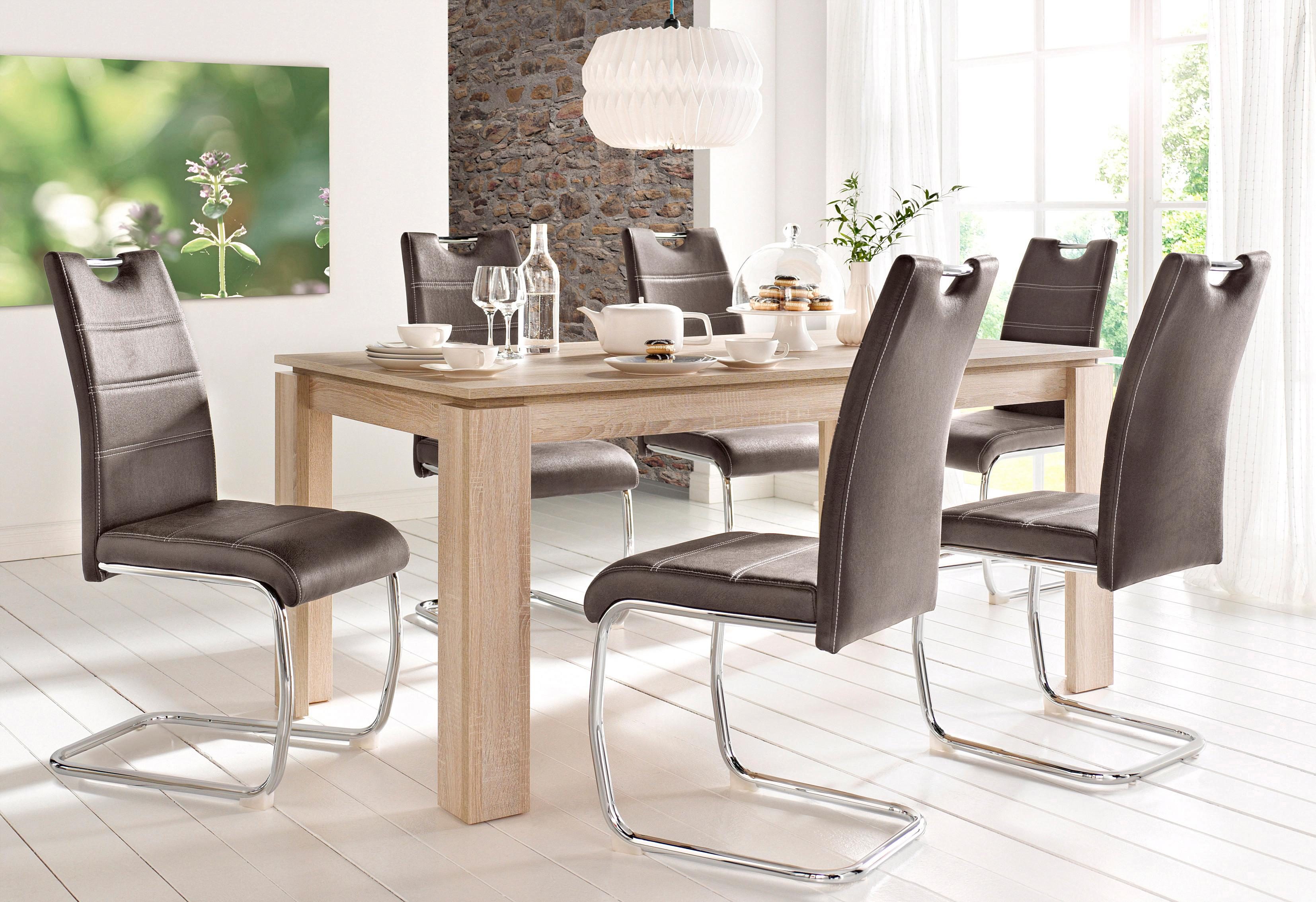 STEINHOFF Essgruppe 5-teilig in eichefarben-sägegrau / braun - nur 369,99€