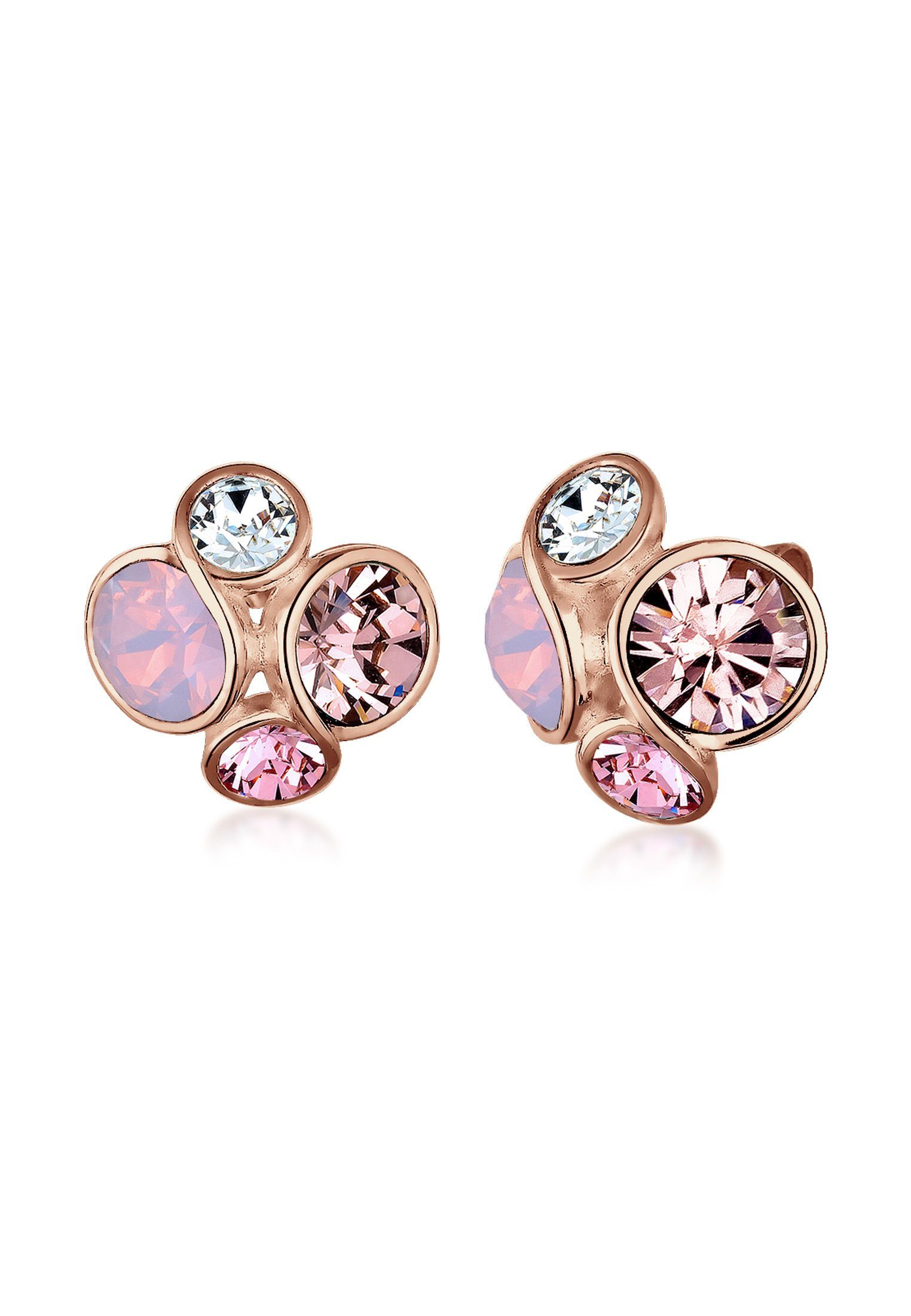 Elli Paar Ohrstecker Basic Kristalle Filigran 925 Silber