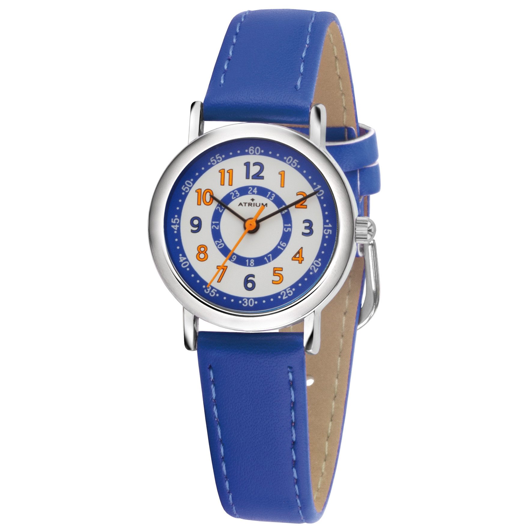 Atrium Quarzuhr A31 Kinder Armbanduhr, analog bunt deutlich Uhrzeit lernen Geschenkidee Ø 27mm