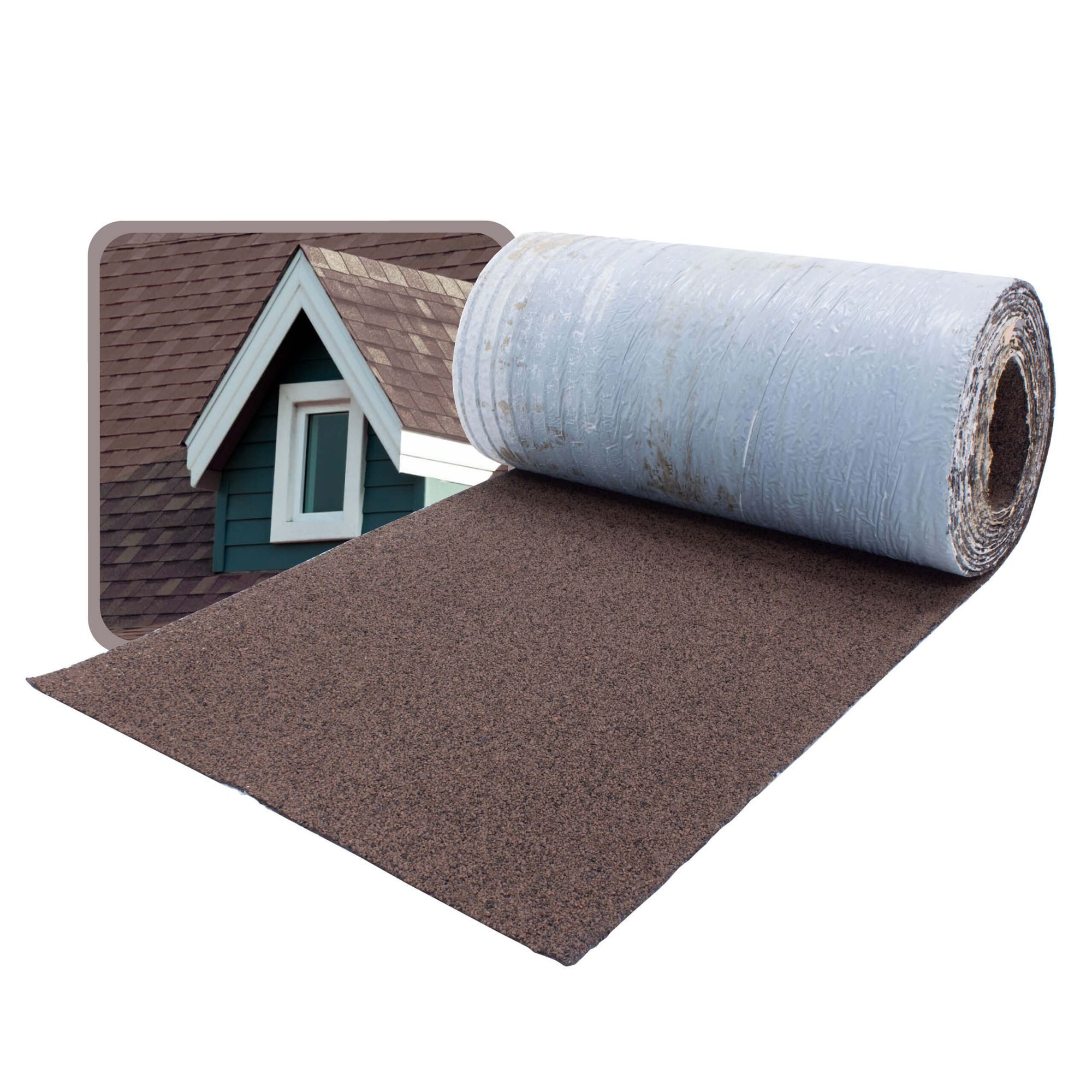 DAPRONA Dachschindeln Dachschindeln, Firstabdeckung 5m x 32cm Braun, (20-St), Bitumen Firstband für Gartenhaus, Carport
