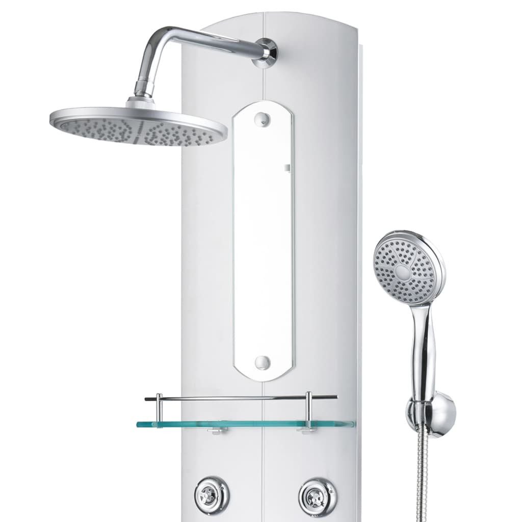 vidaXL Duschsystem Duschpaneel 25×43×120 cm Silbern, Höhe 120 cm
