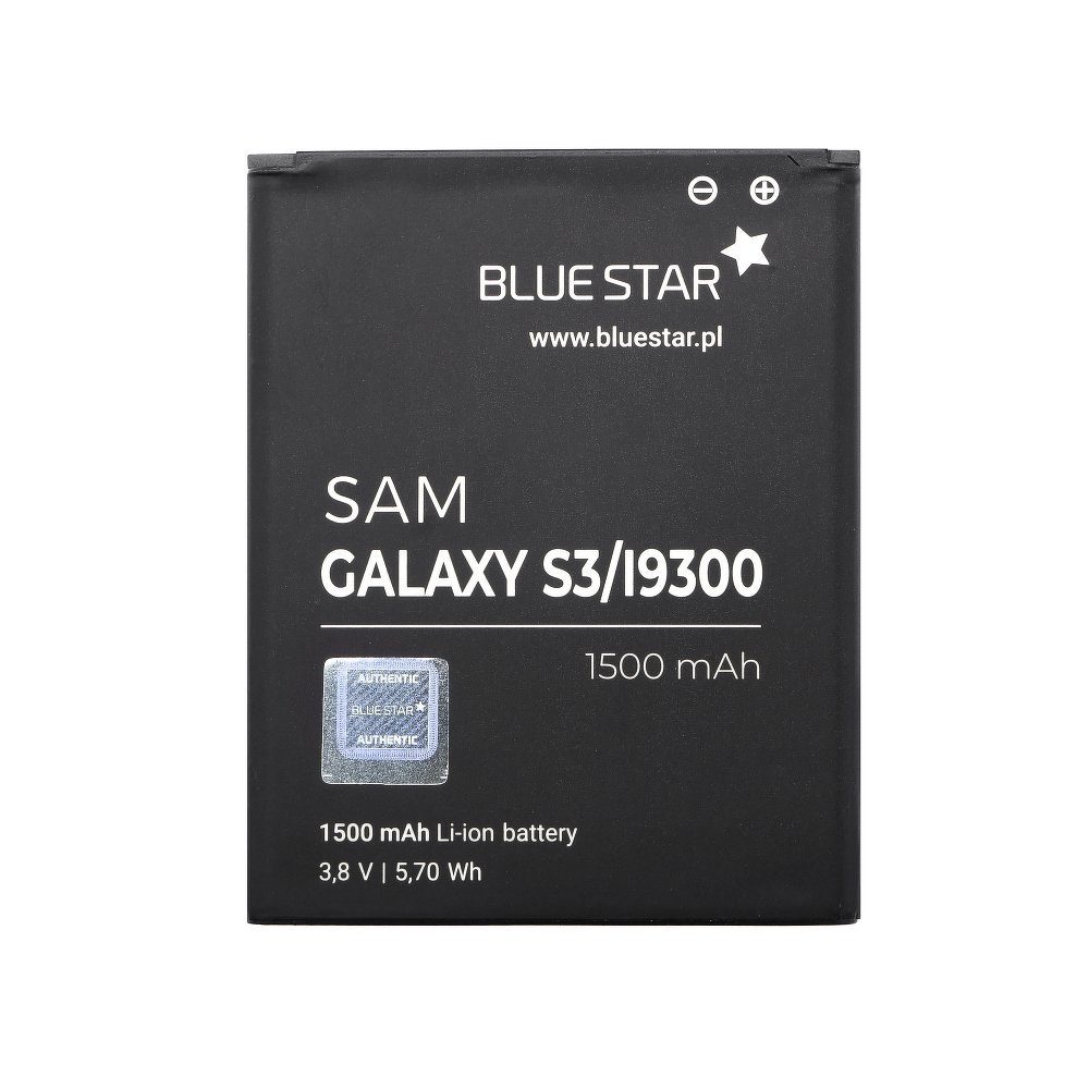 BlueStar Akku Ersatz kompatibel mit Samsung I9300 Galaxy S3 1500 mAh Austausch Smartphone-Akku