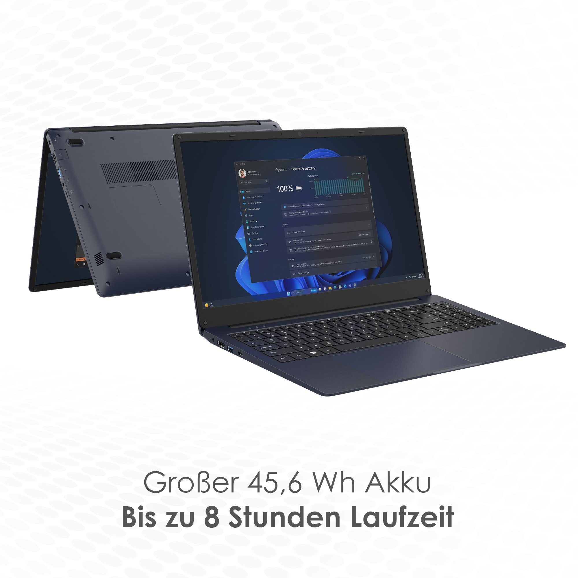 VALE V15E-I5-8512D Notebook, 15,6" Full-HD Grafik, i5 Business-Notebook i5-1035G7, (Dunkelblau) 11 Windows (Intel Iris Core Pro IPS Plus