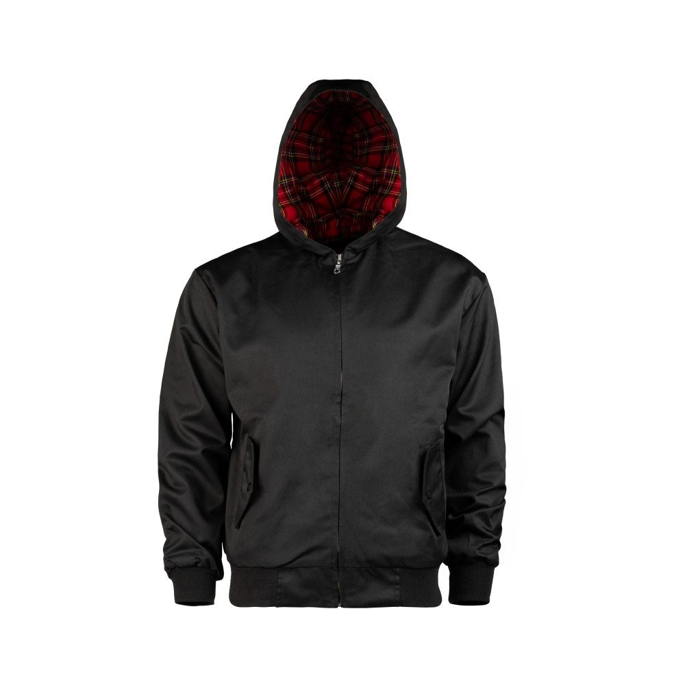 Mil-Tec Blouson BLOUSON ENGLISH STYLE M. KAPUZE SCHWARZ - Größe: 3XL
