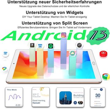 YESTEL Tablet (10", 64 GB, Android 13, 5G, Tablet (Erweiterbar auf 1TB),5G Wi-Fi,Octa-Core, Bluetooth 5.0,6000mAh)
