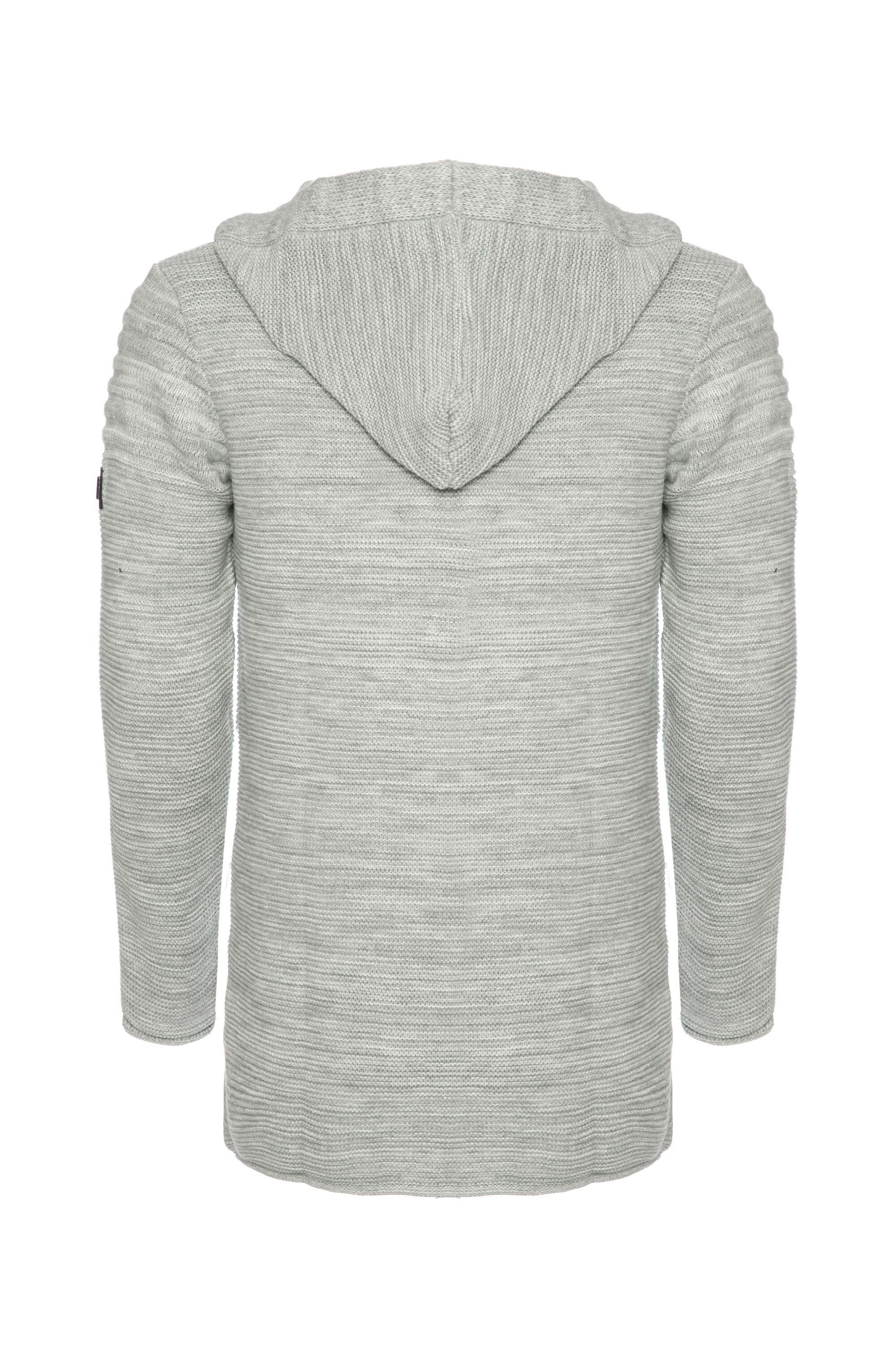 Grey Logopatch Cardigan mit CARISMA