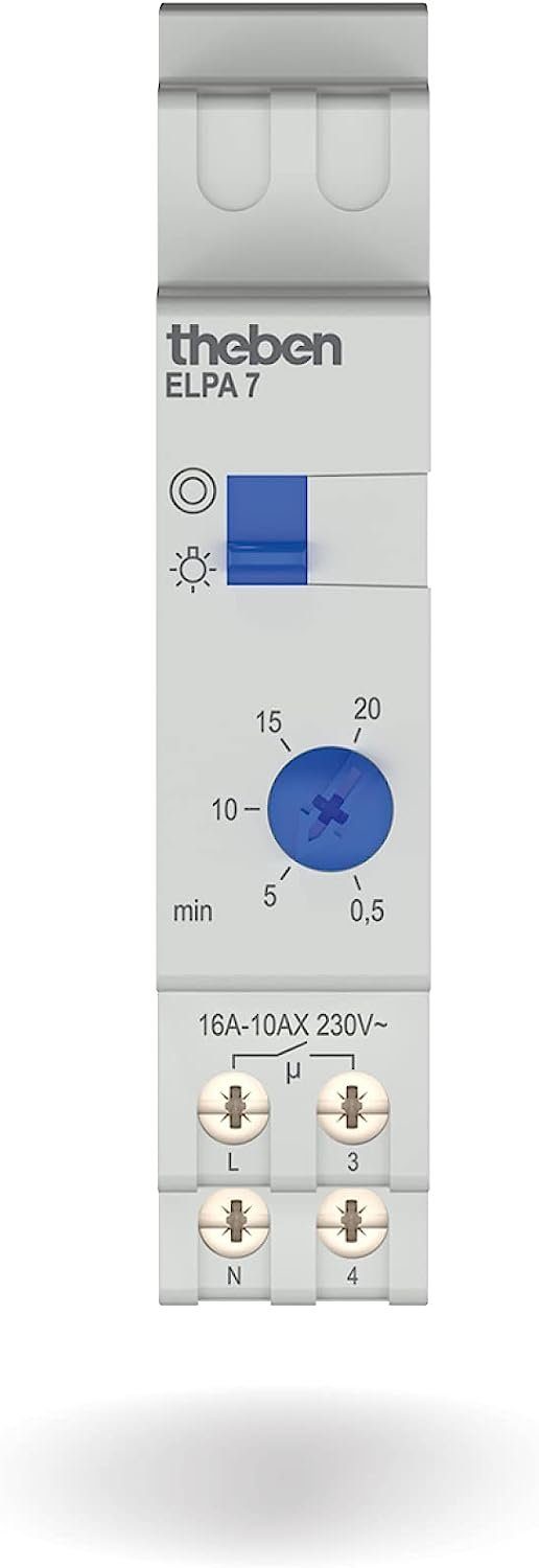 7, theben Schalter elektronisch, Ausschaltvorwarnung ELPA Treppenlichtzeitschalter,