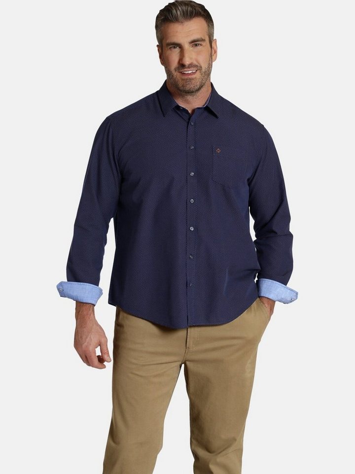 Charles Colby Langarmhemd DUKE RYE elegantes Punktemuster | Hemden