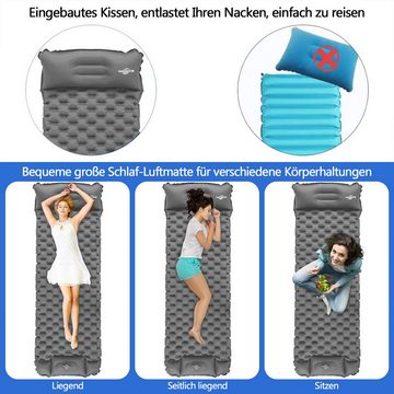 Gontence Luftmatratze Selbstaufblasende Schlafmatten, (1-St., mit integrierter Fußpumpe), für Rucksacktourismus, Wandern, Reisen