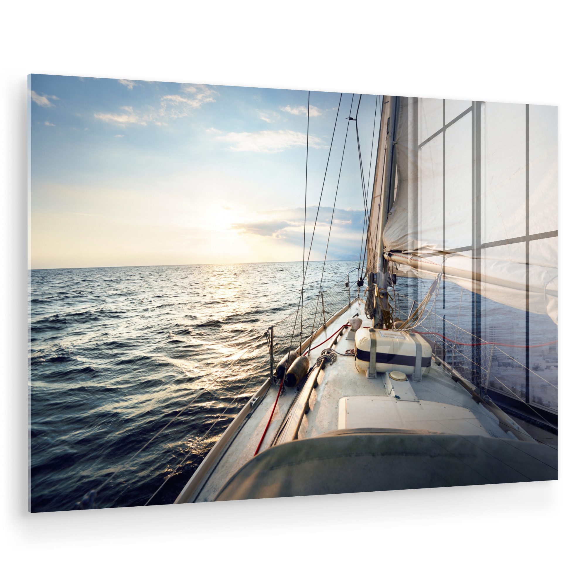 MuchoWow Acrylglasbild Meer - Segelboot - günstig online kaufen