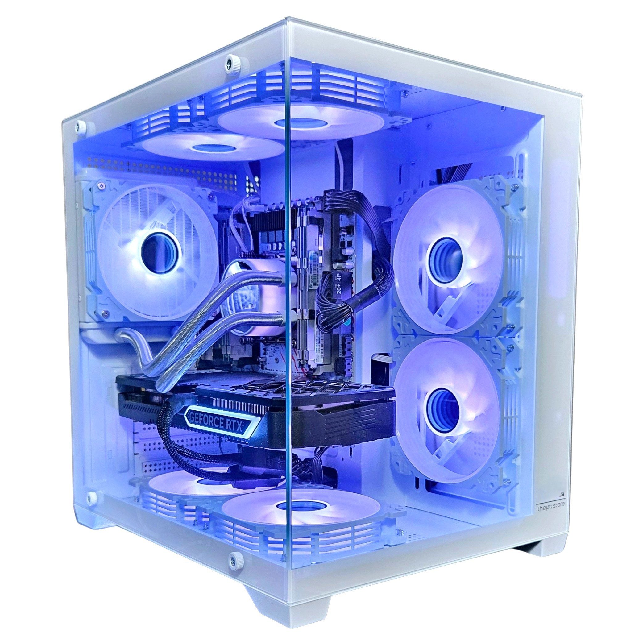 Gaming PC WHITE NVIDIA RTX 3050/5060 Intel 10 Core RGB Win 11 TPM Gaming-PC