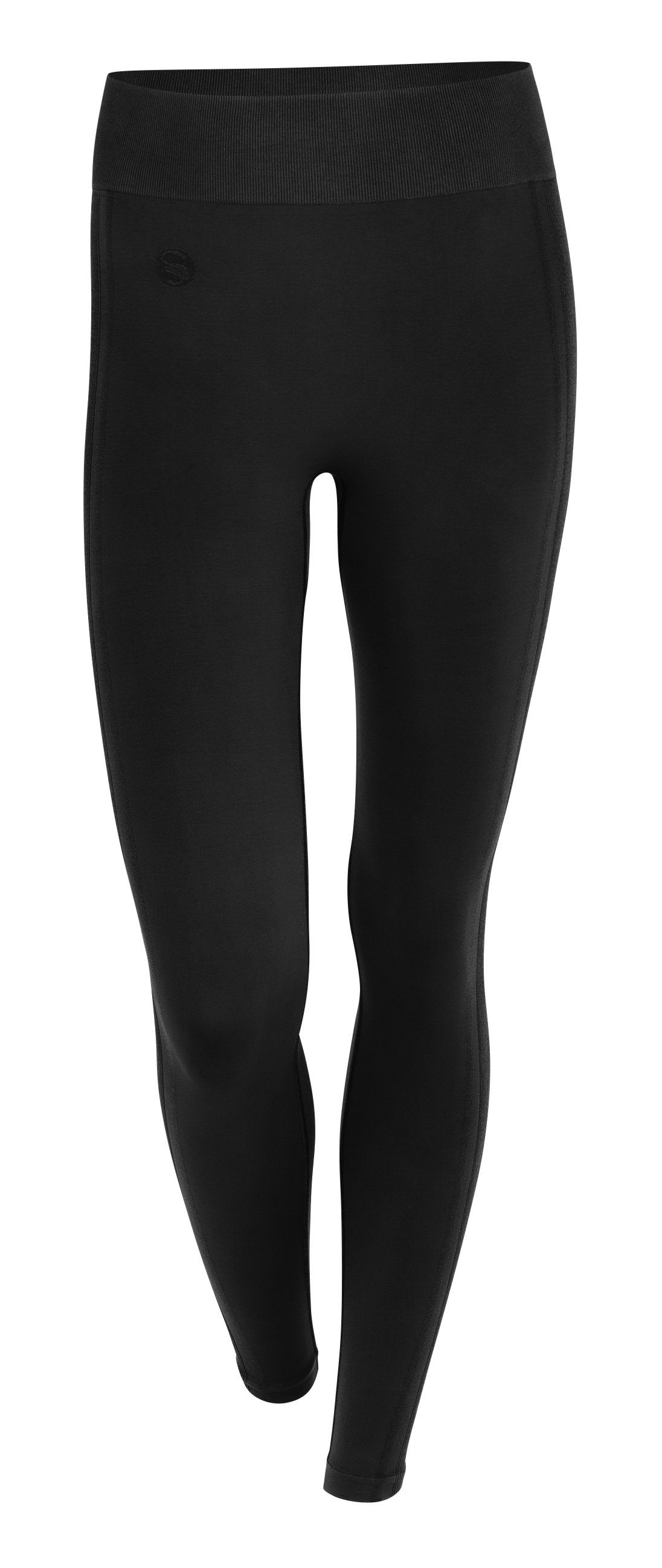 Stark Soul® Highwaist Leggings Seamless Leggings OPAQUE, Damen Sport-Leggings, Yogahose mit elastischem Bund Schwarz