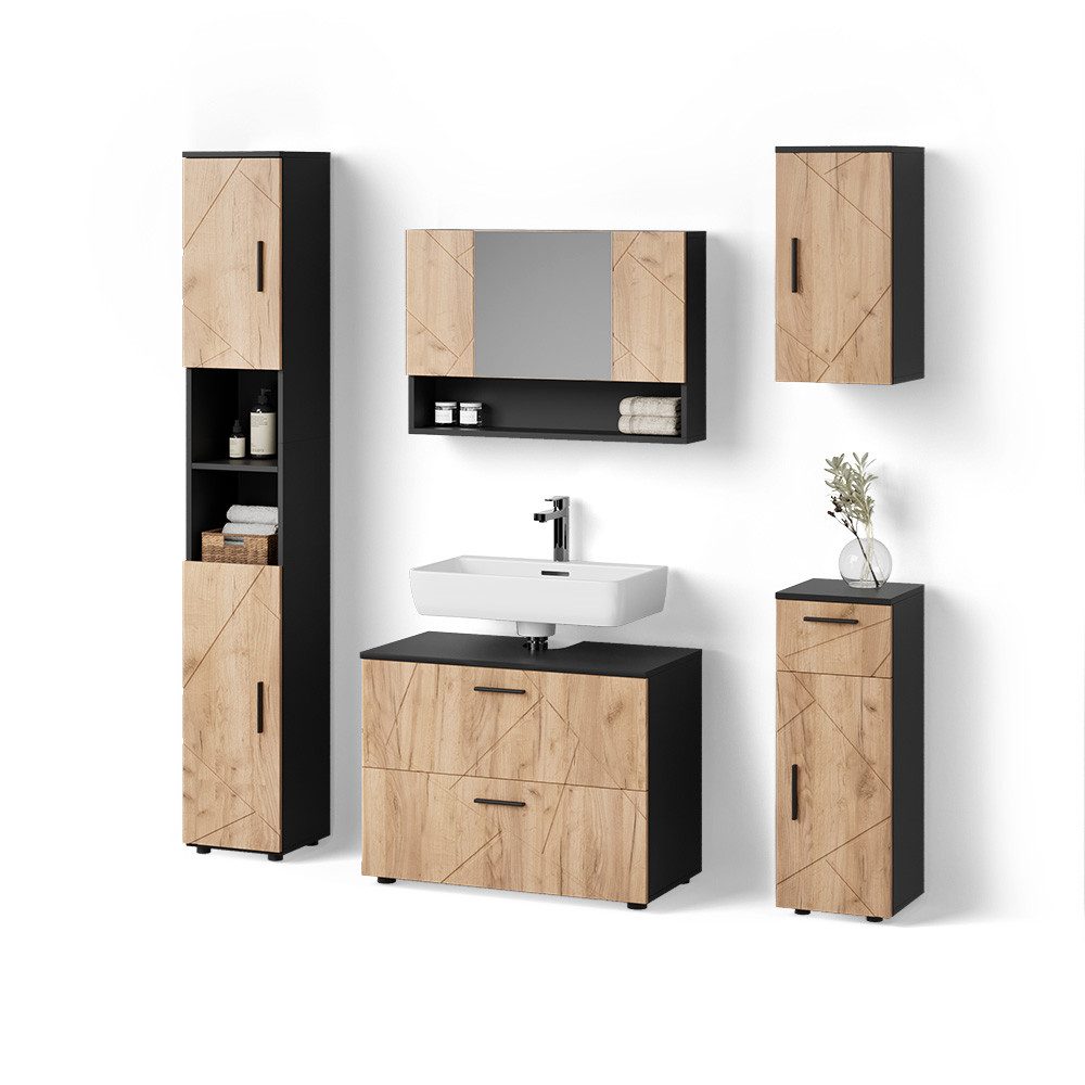 Goldkraft Eiche/Anthrazit | Korpus: Anthrazit