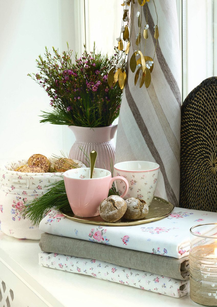 Greengate Topflappen Caysa Grillhandschuh dusty rose 28x18cm, (Grillhandschuhe)