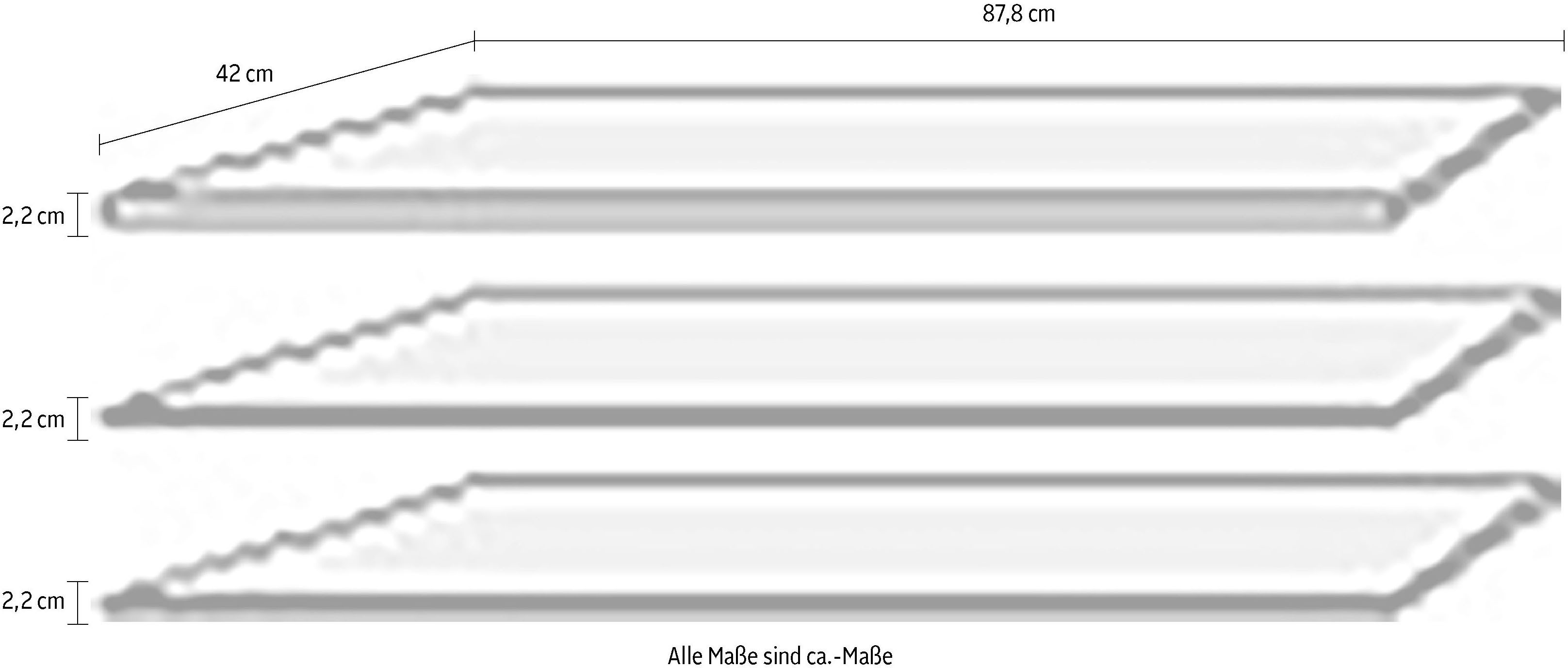 FORTE Einlegeboden, Einlegeböden 2,2 cm Stärke, optional bestellbar, 3er Set
