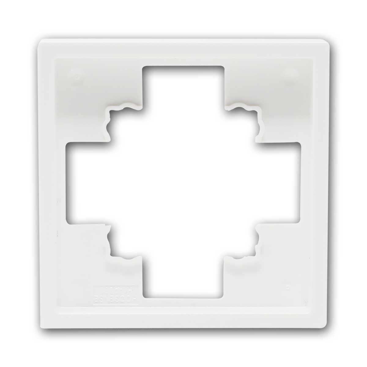 McPower Rahmen 1-fach Rahmen SHALLOW weiß, 80x80x10mm