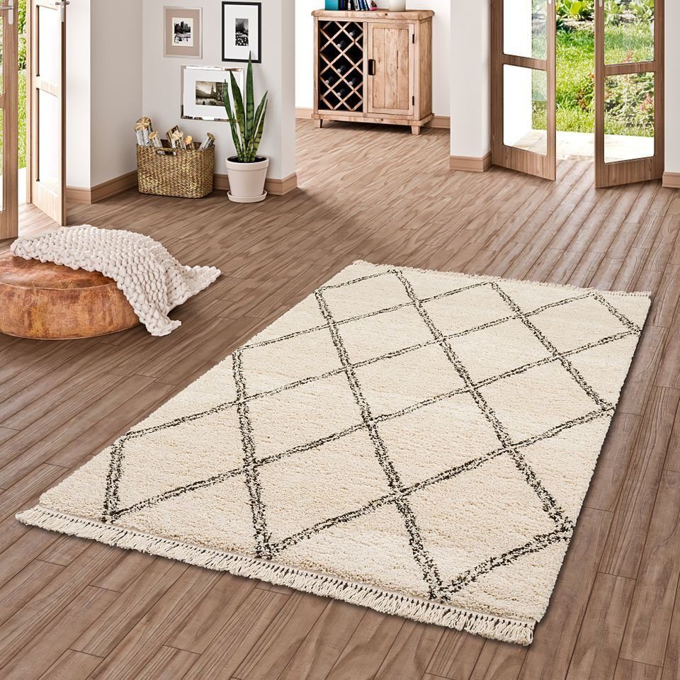 Pergamon Hochflor-Teppich Hochflor Langflor Shaggy Teppich günstig online kaufen