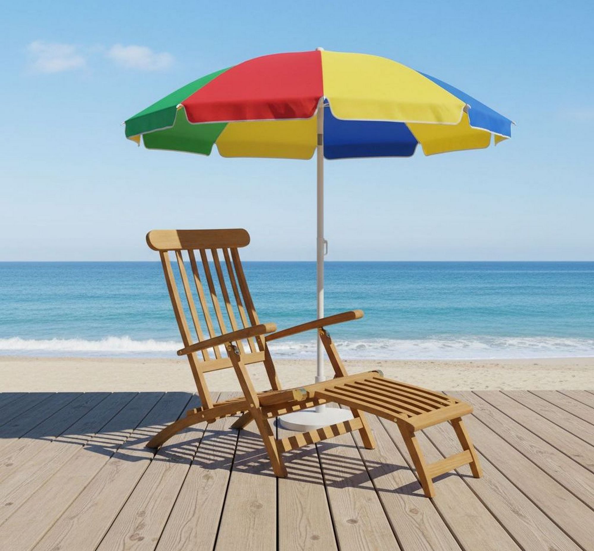 Lesli Living Gartenliege Lesli Living Deckchair Derry Teak