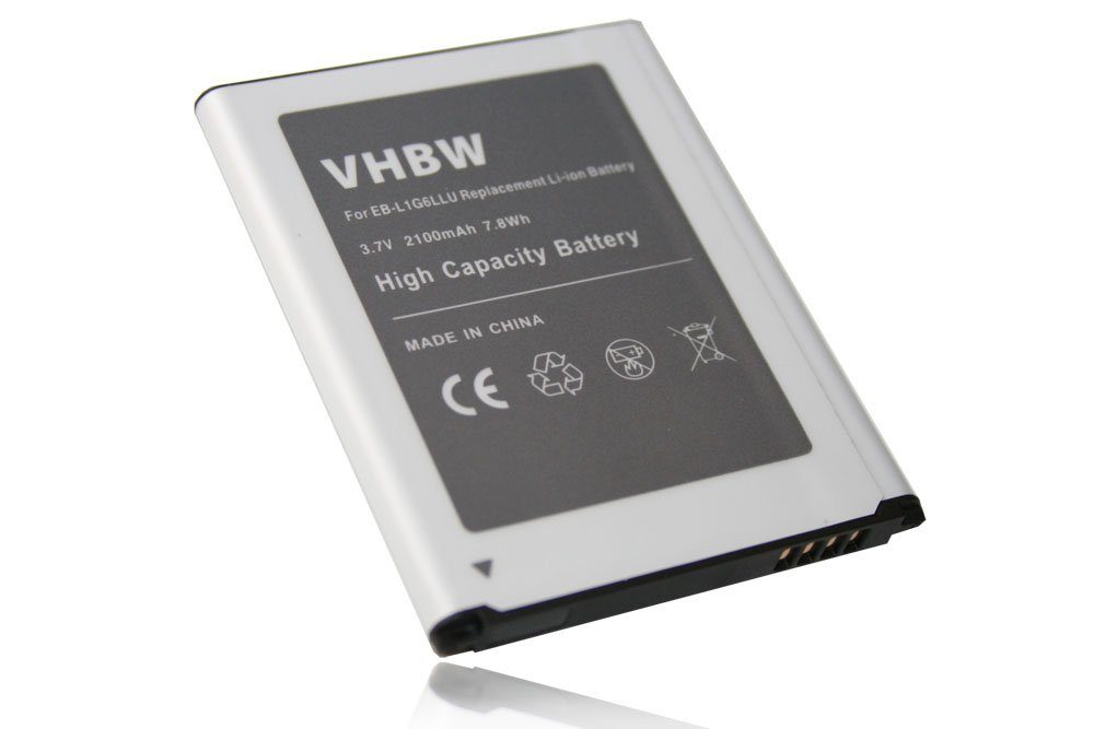 vhbw passend für Samsung Galaxy GT-i9301, S3 Neo, S3, GT-i9305 LTE, Smartphone-Akku 2100 mAh