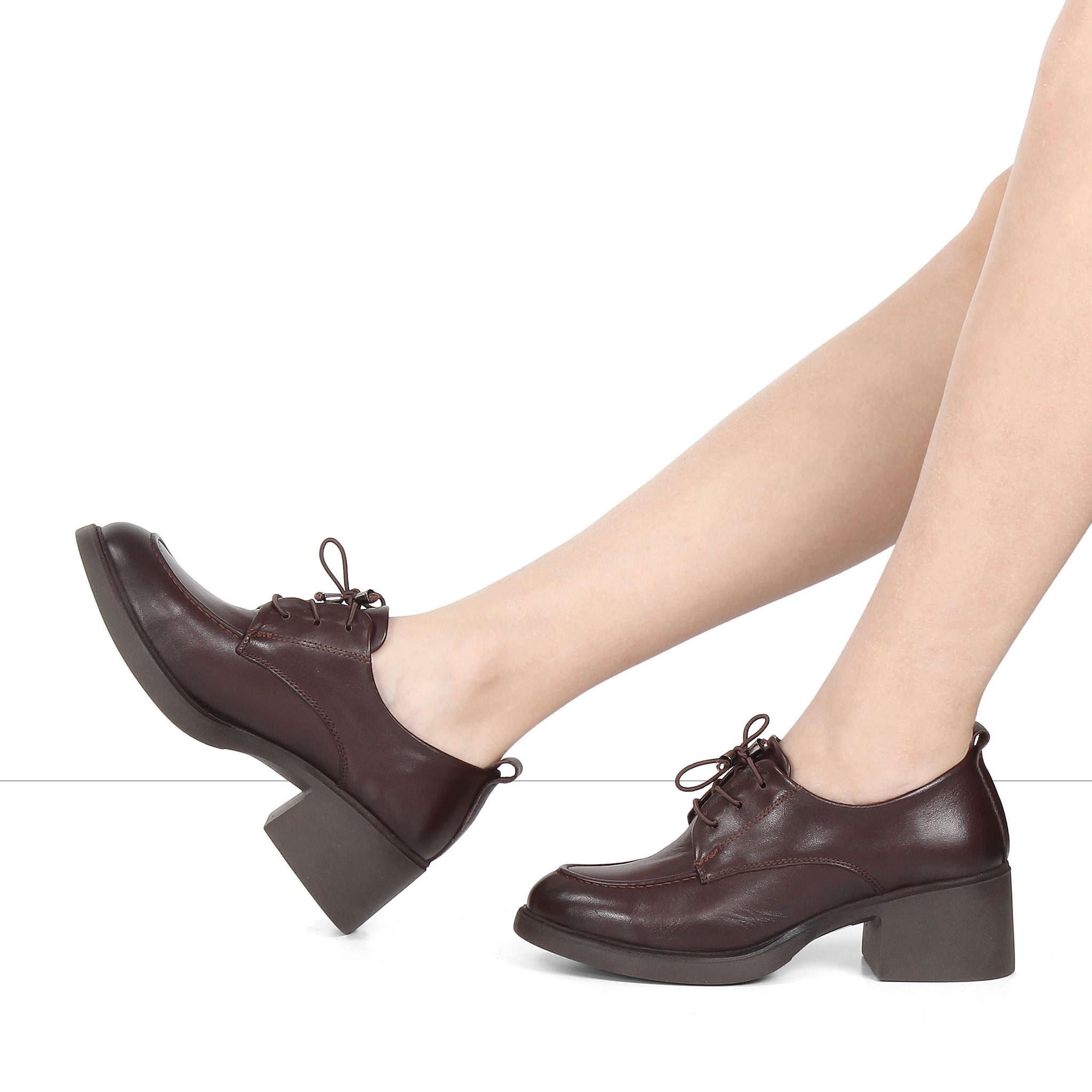 Celal Gültekin Plateau Schnürer Blockabsatz College Retro Damen Schnürschuh günstig online kaufen