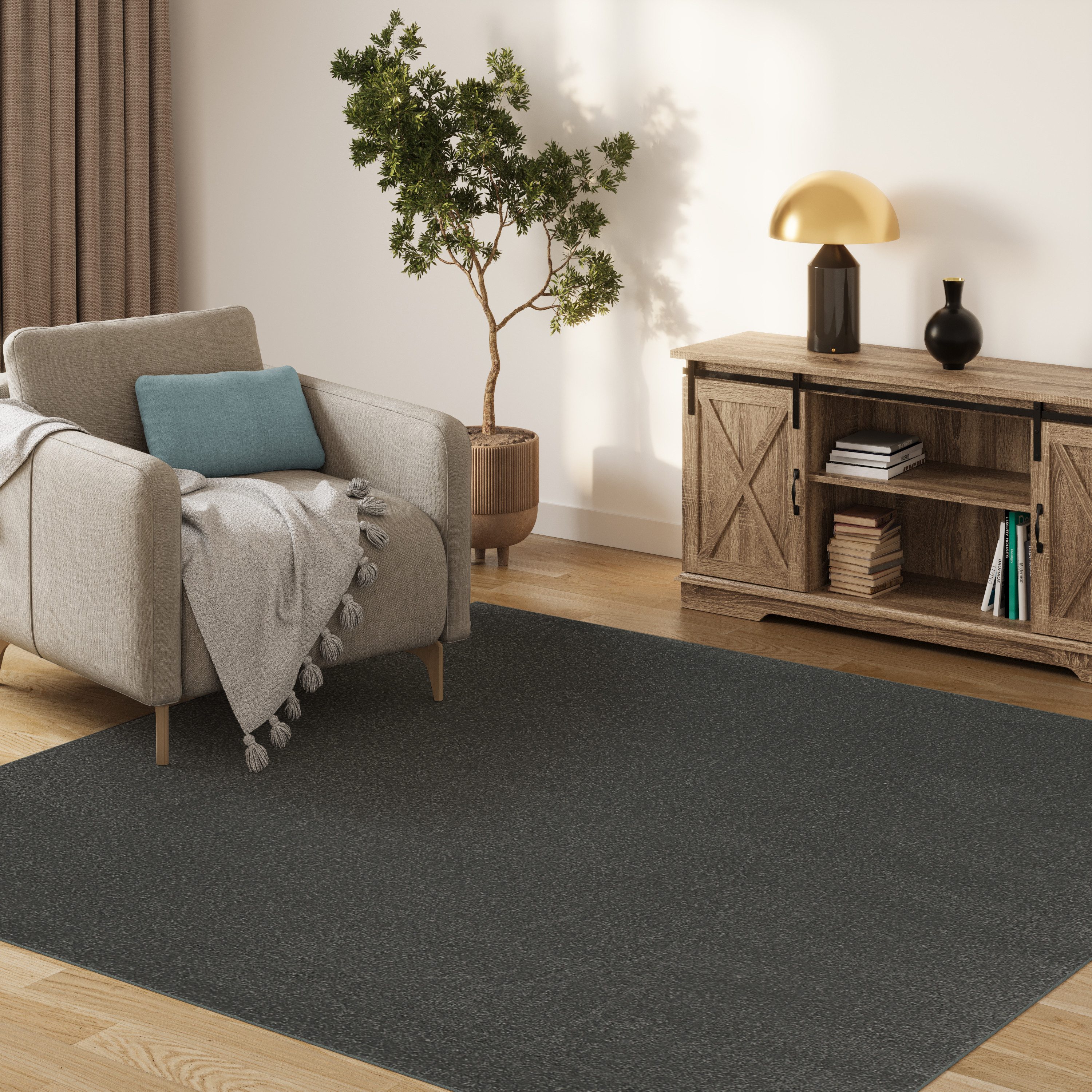 Tapiso Outdoorteppich MONO, quadratisch, Höhe: 6 mm, Wohnzimmer, Schlafzimmer, Indoor, Outdoor