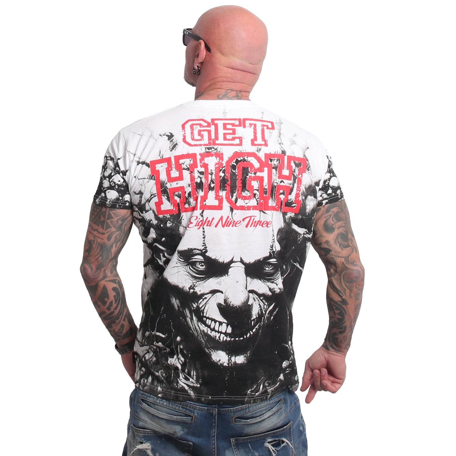 YAKUZA T-Shirt Get High Allover