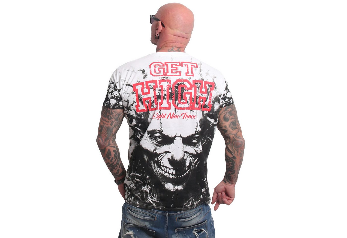 YAKUZA T-Shirt Get High Allover