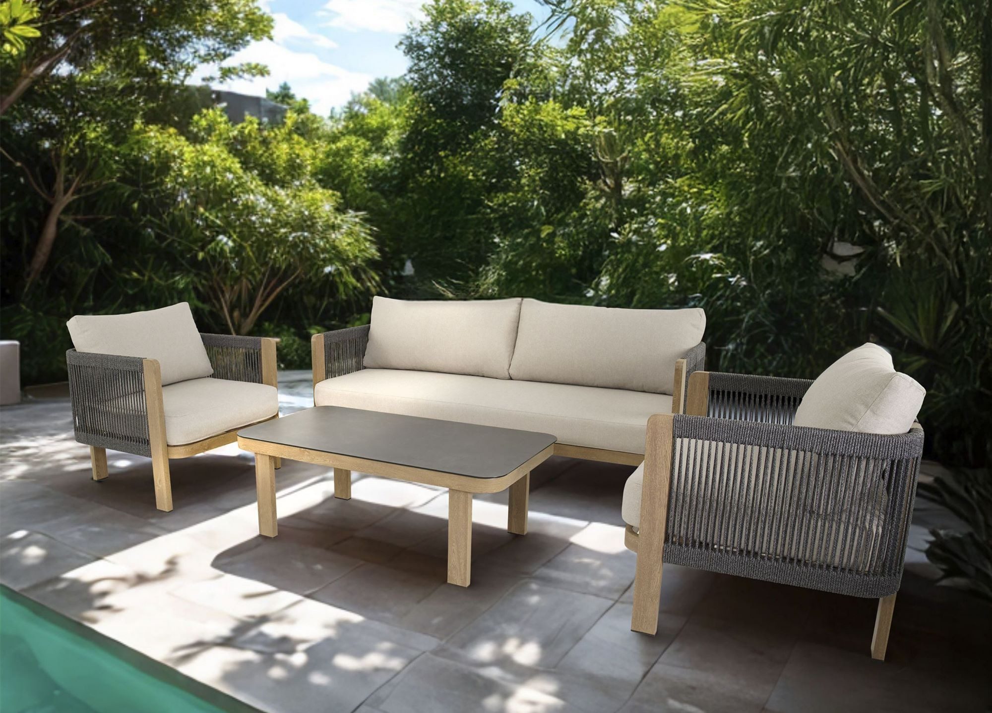 Lesli Living Gartenlounge-Set Lesli Living Lounge-Set SORA