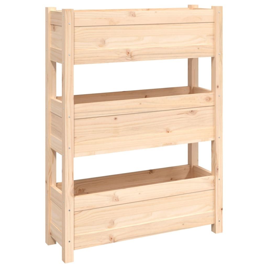 vidaXL Blumentopf Pflanzkübel 77x25x104,5 cm Massivholz Kiefer (1 St)